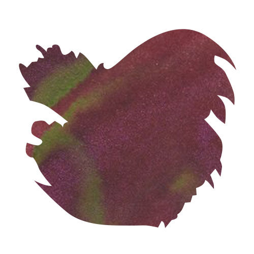 Diamine Purple Edition 50ml Fountain Pen Ink color swatch in Bah Humbug (Chameleon)