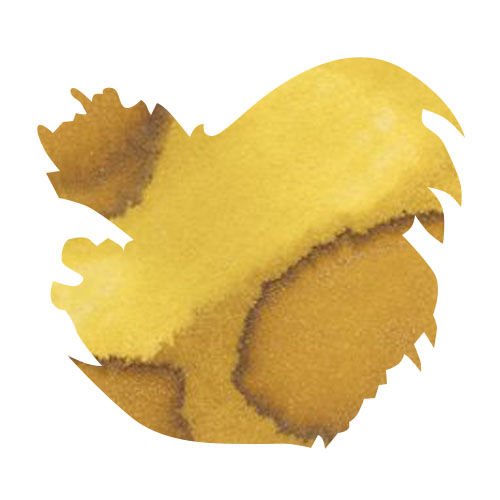 Diamine Purple Edition 50ml Fountain Pen Ink color swatch in Fortunes Gold (Chameleon)