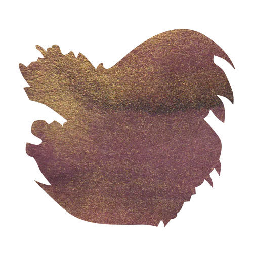 Diamine Purple Edition 50ml Fountain Pen Ink color swatch in Masquerade (Shimmer)