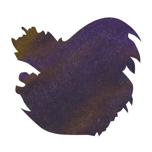 Diamine Purple Edition 50ml Fountain Pen Ink color swatch in Raise A Glass (Chameleon/Shimmer)