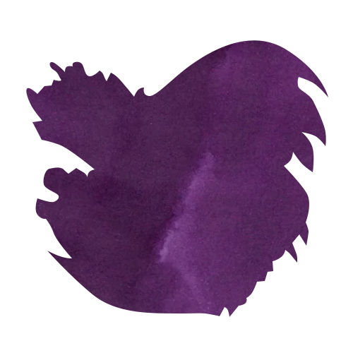 Van Diemans Ink Professional Ink Collection – 40ml Fountain Pen Ink color swatch in Violet