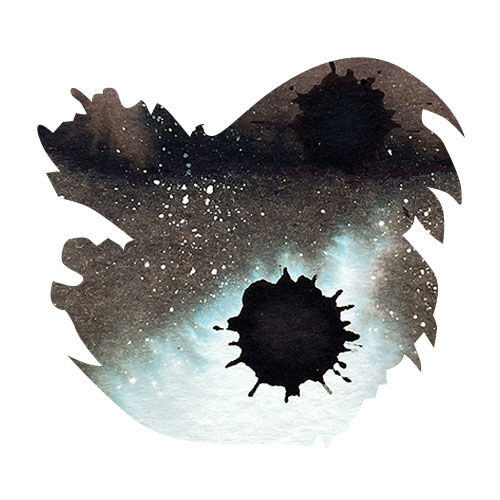Diamine Black Edition 50ml Fountain Pen Ink color swatch in Tundra (Standard)