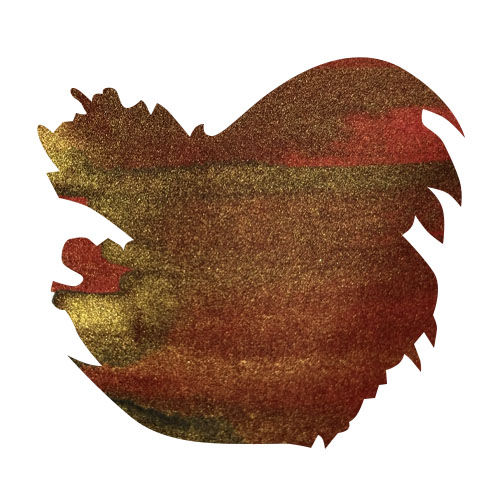 Monteverde Yuletide Spark 2025 Holiday LE 30ml Fountain Pen Ink color swatch in Yuletide Spark