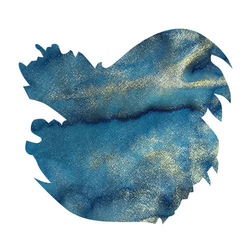 Van Diemans Ink The World Oceans Collection 40ml Fountain Pen Ink color swatch in Pacific Ka Moana Nui